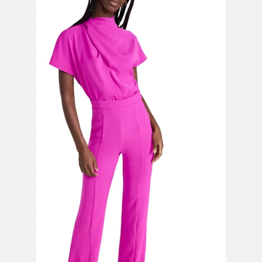 Black HaloEstella High-Neck Jumpsuit Size 8 like new